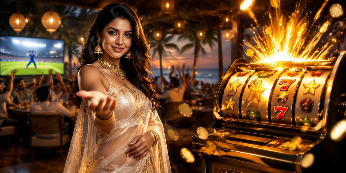 Goa cricket betting view with traditional saree