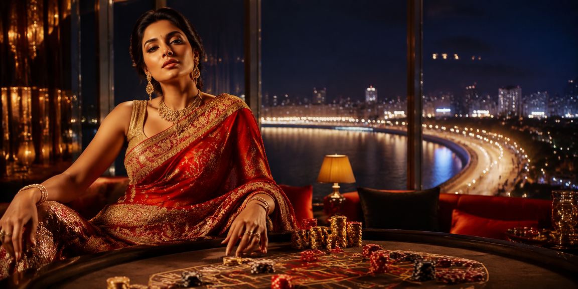 Mumbai Marine Drive with dice game in digital entertainment